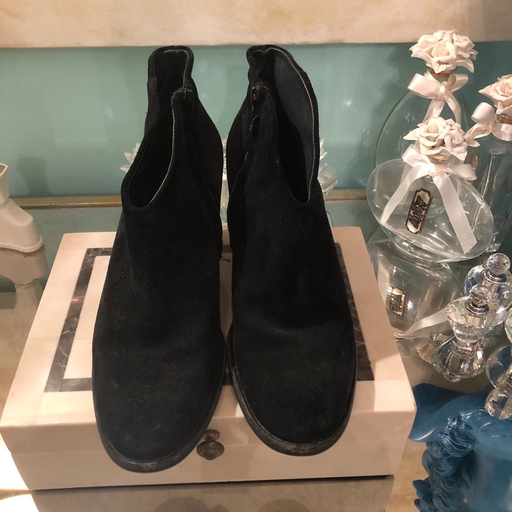 - Paul Green suede boots, made in Austria. Size 9